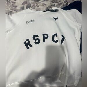 Project Rock RSPCT shirt sleeve fleece crew size L new with tags